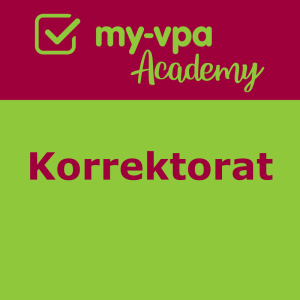 my-vpa Academy: Korrektorat